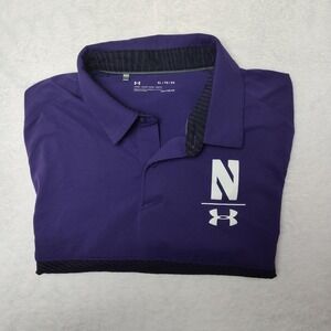 Northwestern Wildcats Shirt Mens XL Purple NCAA Football Under Armour Player UA